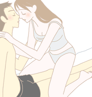 ラブラブなカップルの画像