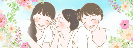 笑顔の女性