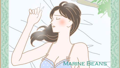 マリンビーンズで感じる女性