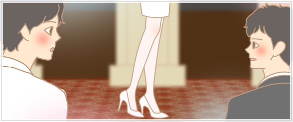 男性の視線を集めるソソラレッグ