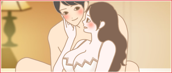 裸で横になるカップル
