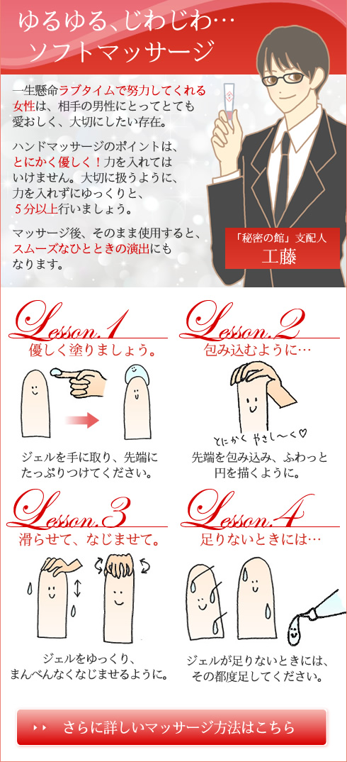 ハンドマッサージ説明画像