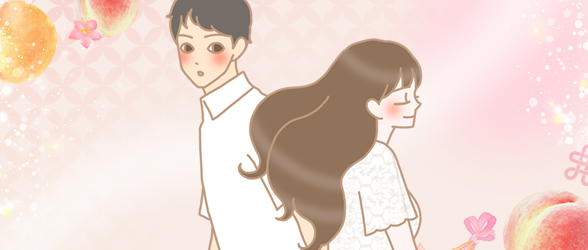 すれ違う男女
