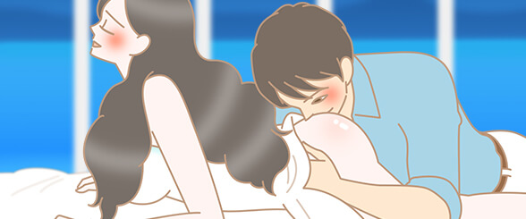 ラブタイムでの後背位(バック)で…