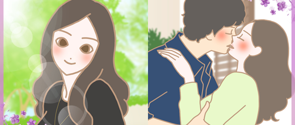 プエラリアUVミルクを使っていいことがあった女性イラスト