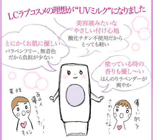 LCの理想がUVミルクになりました