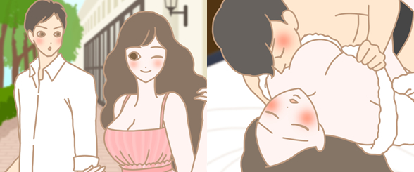 カップルイラスト