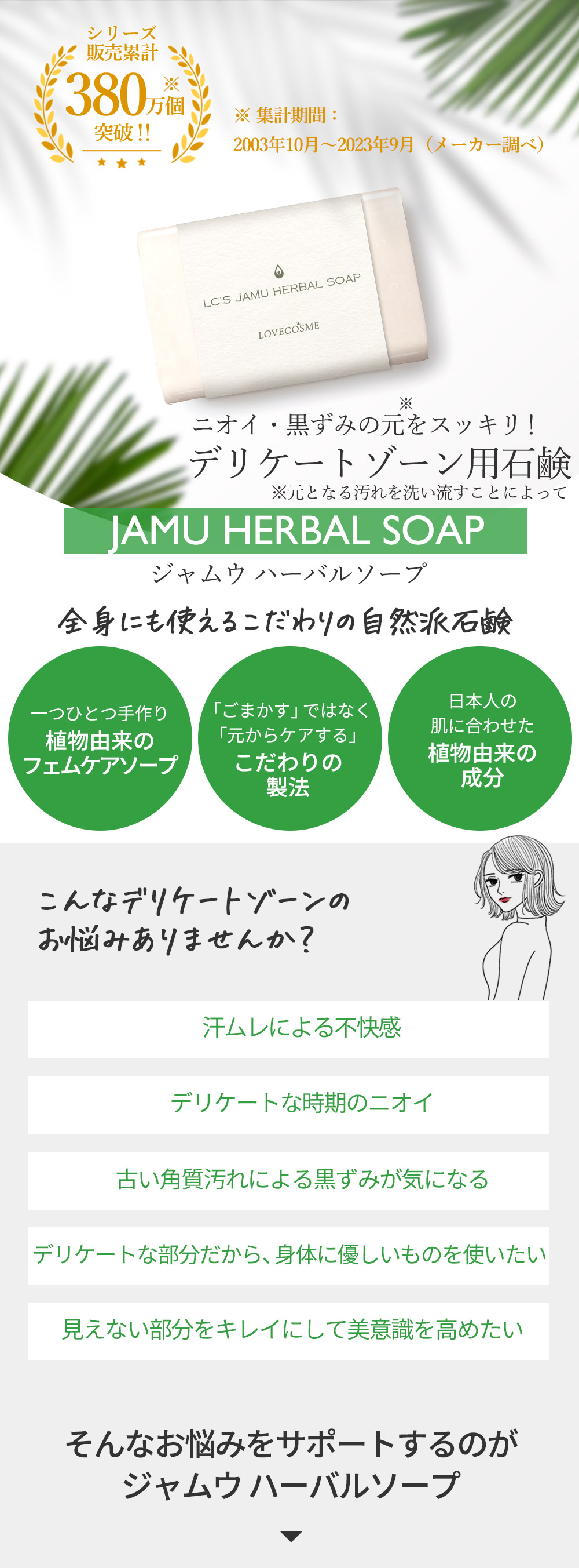 ＬＣジャムウ・ハーバルソープ　商品画像1