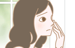日焼け止めが気になる女性