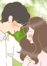 20代恋愛 付き合いたて イラスト