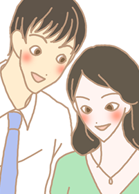40代恋愛 イラスト