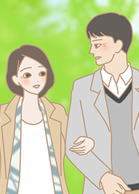 40代恋愛 彼氏が結婚を意識しているかわからない イラスト