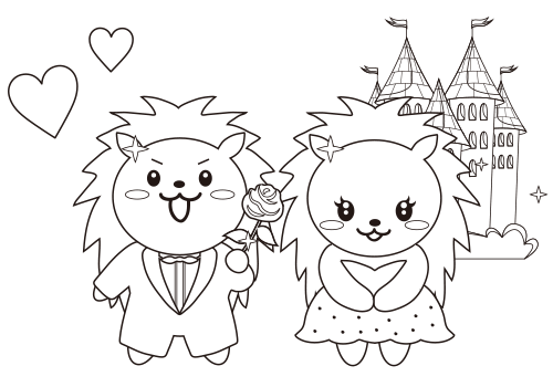 ハネアン塗り絵1