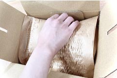 環境にも優しいエコ梱包