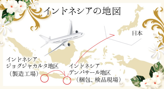 インドネシアの地図
