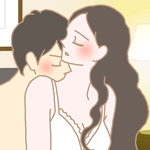 リビドー ロゼ 抱き合うカップルイラスト