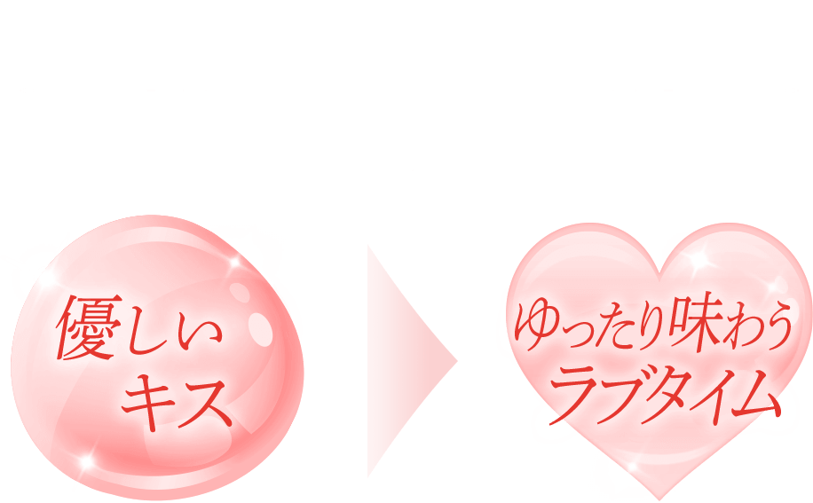 こんなキス、ラブタイムに キスのときの唇×したいラブタイム 優しいキス ゆったり味わうラブタイム