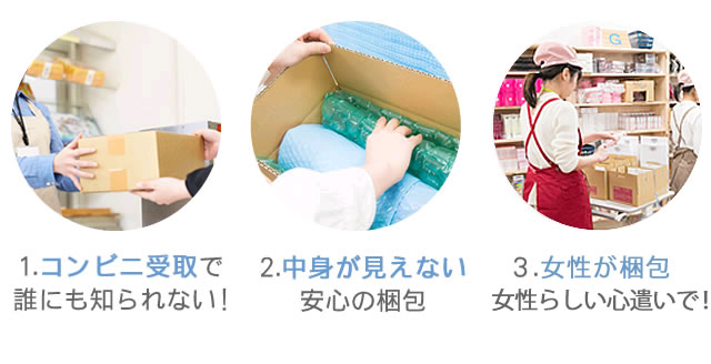 ラブコスメが安心な理由(女性に優しい設計、誰にも知られずに受け取れる)