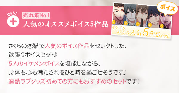 人気ボイス5作品|タイトルバナー