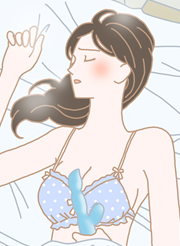 バイブを持っている女性の写真
