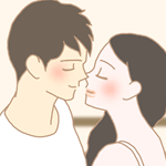 何度も頬にキスしてくれました！