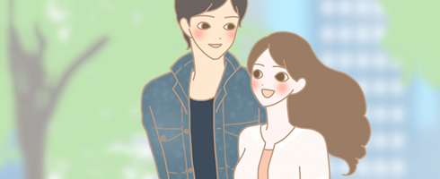 男女のイラスト