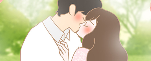 壁ドンからのキス