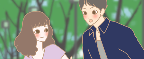 好きな人のため常に行動している女性のイラスト