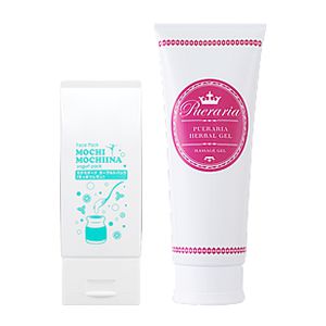 【SET】モチモチーナヨーグルトパックすっきりレモン&プエラリアジェル