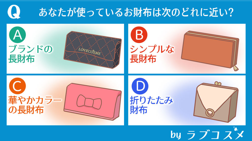 あなたが使っているお財布は次のどれに近い?