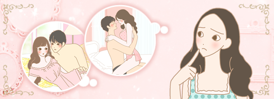 悩んでいる女性のイラスト