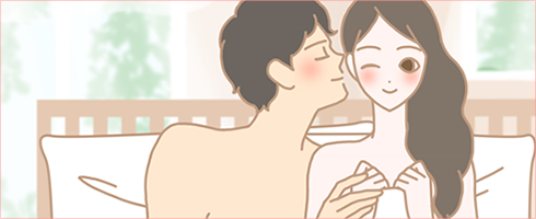 仲の良いカップルのイラスト