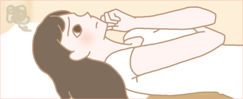 悩む女性のイラスト