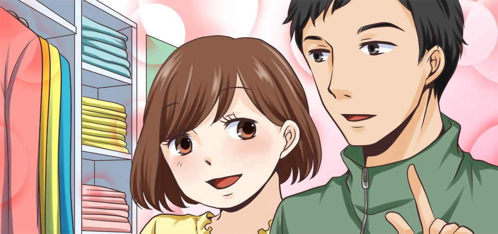 ダイエットについて話をする男女
