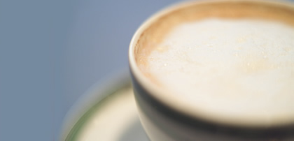 カプチーノの泡