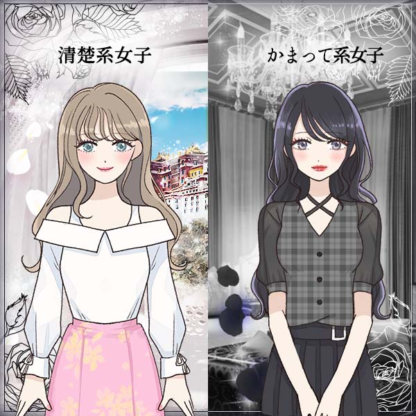 女性の頭をなでる男性