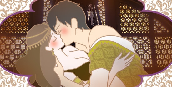 キスしているカップル
