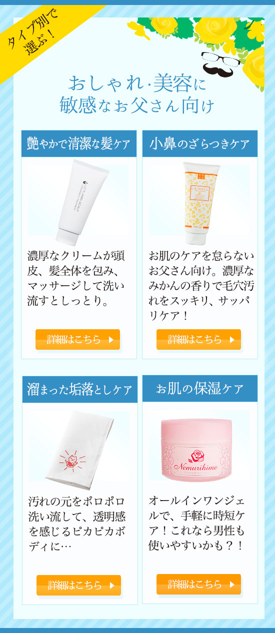 美意識の高い男性向け