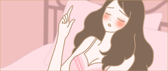 感じている女性
