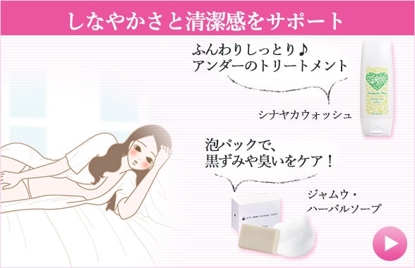 初体験のアイテム シナヤカウォッシュとジャムウソープ