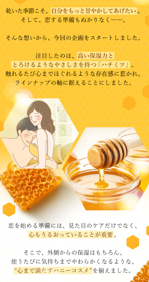 ラブコスメ特別企画 蜜づくし 開発の想い
