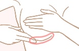 乳腺尾部のマッサージ2