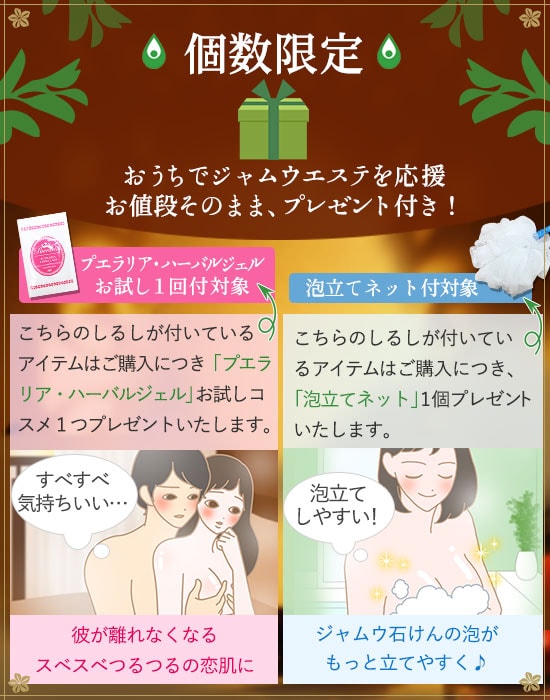 おうちでジャムウエステ プレゼント付き