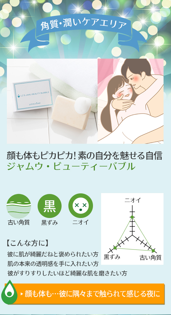 LCジャムウフェス 角質・潤いケアエリア ジャムウビューティーバブル