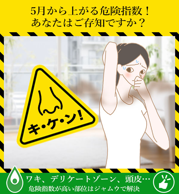 危険指数が高い部位はジャムウで解決
