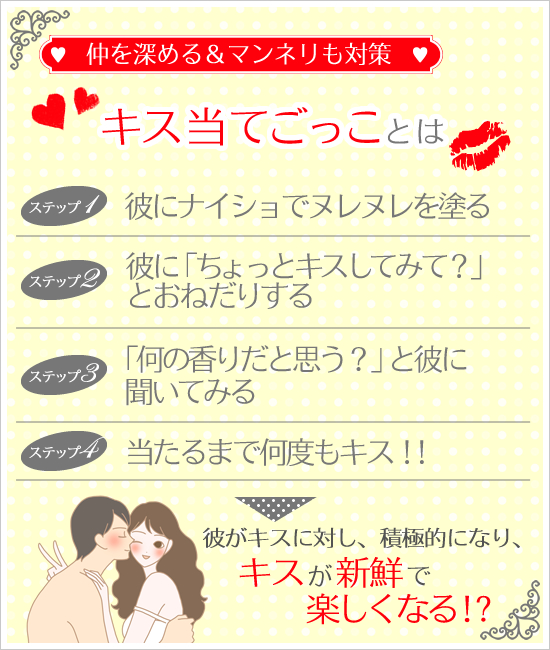 キス当てごっこメニュー
