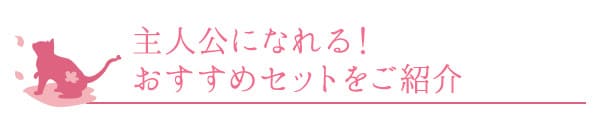 主人公になれる!おすすめセットをご紹介