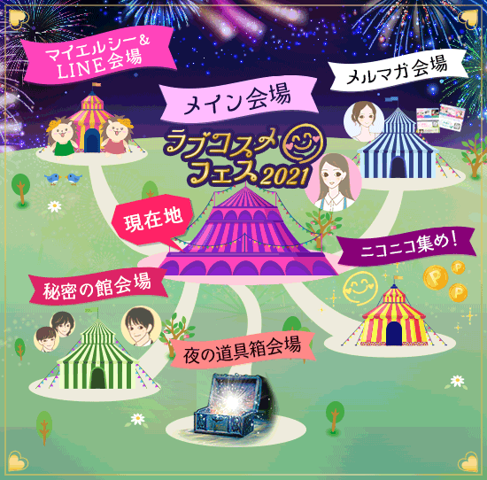 ラブコスメフェス2021(決算セール)【いまこそ、嬉しい、楽しい、エルシー!】会場マップ