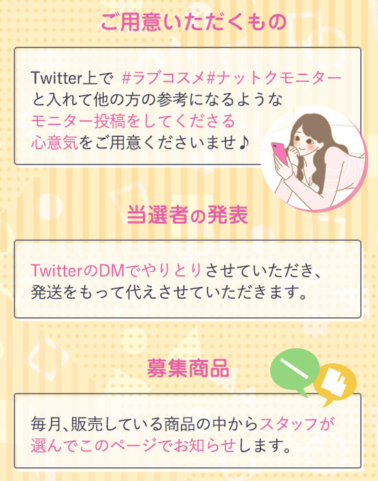募集商品など