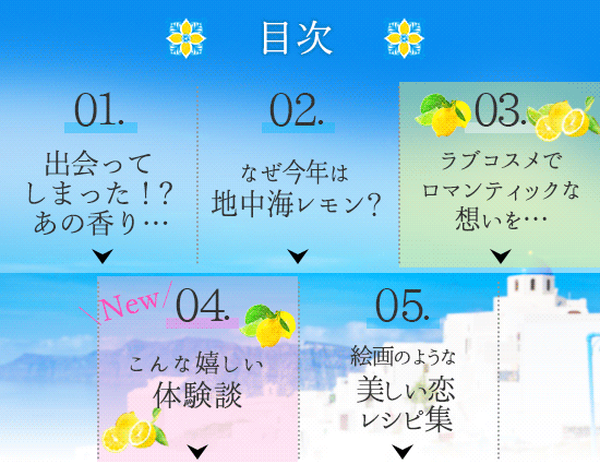 地中海レモンメニュー